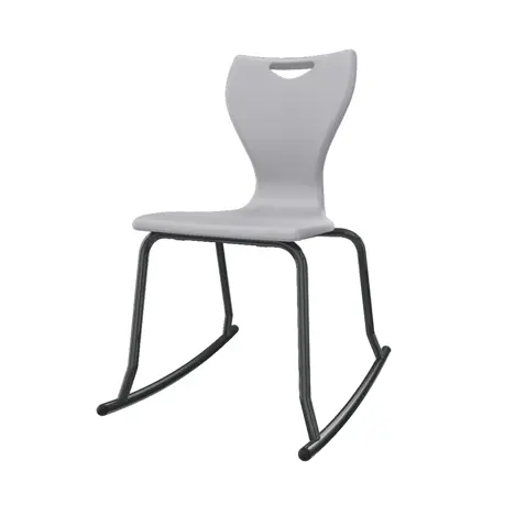 En Rock Educational Chair - Size 6 - Black Frame - Cool Grey